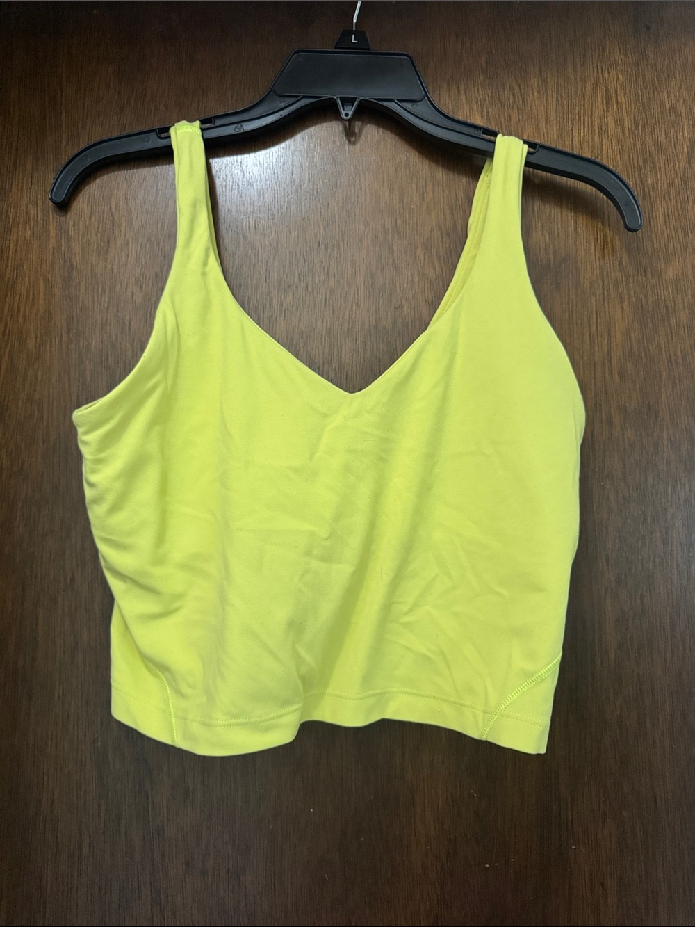 Lululemon A-Line Neon Yellow Tank Top